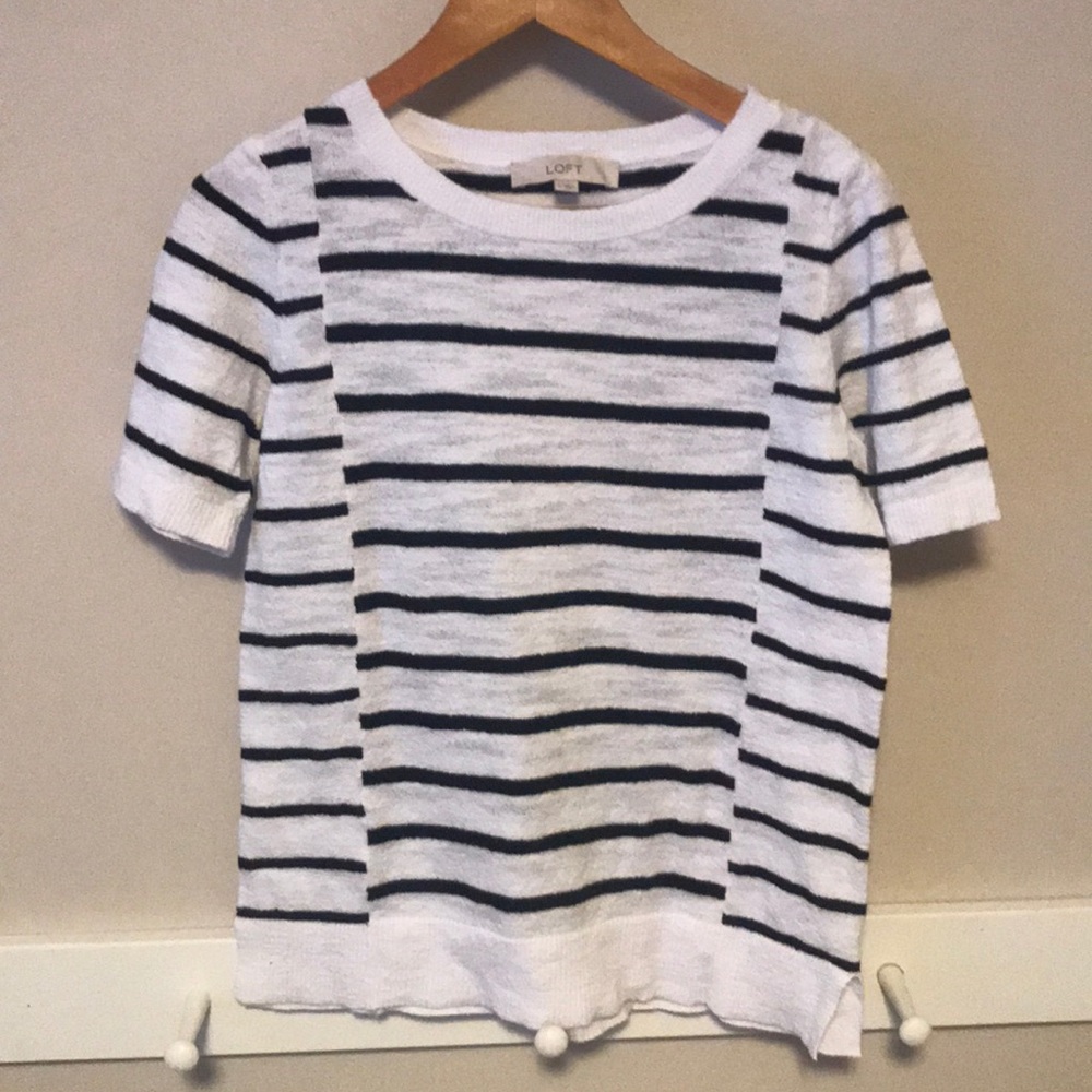 LOFT striped sweater